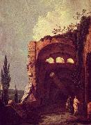 Richard Wilson Ruinen der Villa des Maecenas in Tivoli oil painting artist